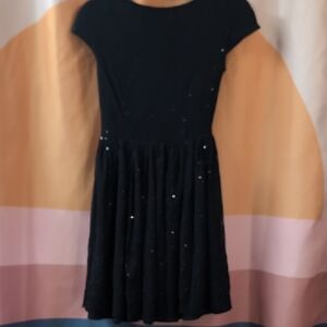Zara Elegant Black Sequin Dress